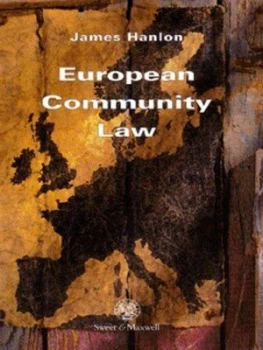 Image of European Community Law by James Hanlon Book