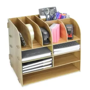 Image of Wooden Square Desktop Organiser Pukkr