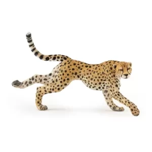 image of PAPO Wild Animal Kingdom Running Cheetah Toy Figure, Three Years or Above, Tan/Black (50238)