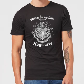 Image of Harry Potter Waiting For My Letter From Hogwarts Mens T-Shirt - Black - 3XL - Black