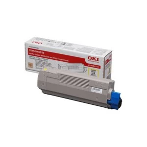 Image of OKI 43865721 Standard Capacity Yellow Laser Toner Ink Cartridge