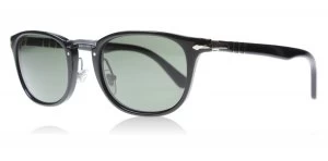 image of Persol PO3127S Sunglasses Shiny Black 95/58 Polarized 52mm