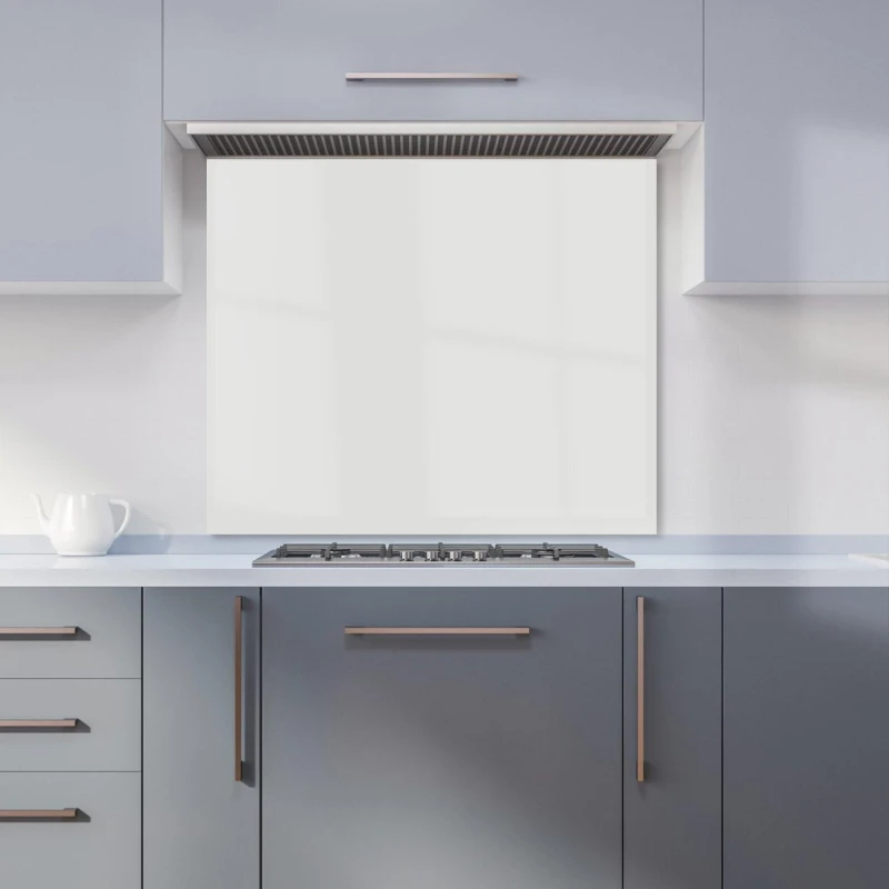 Image of Warren Reed - Designer Pastel Grey Kitchen Splashback Size: 600mm x 750mm Grey Unisex 600mm x 750mm