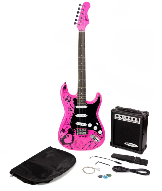 Image of PDT Jaxville Pink Punk Guitar Package