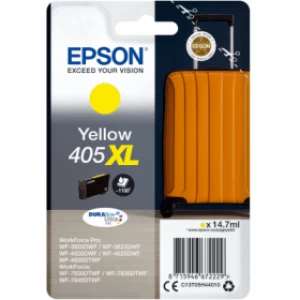 Image of Epson Durabrite 405XL Yellow Ink Cartridge