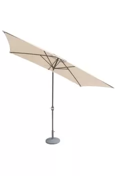 image of Royalcraft 2.4 x 3m Ivory Crank and Tilt Parasol Parasol - Garden & Outdoor