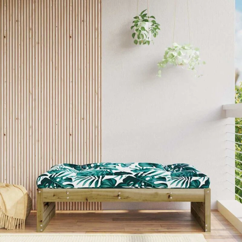 Image of VIDAXL Garden Footstool 120x80cm Impregnated Wood Pine Vidaxl 8720845803322
