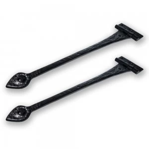 Image of LocksOnline Black Antique Arrow Style Decorative Door Hinge