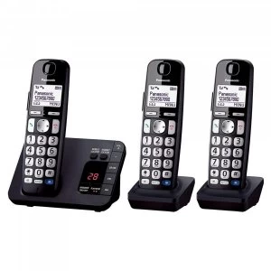 image of KX-TGE723EB Digital Cordless Phone - Triple Handsets