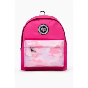 image of Hype Camo Backpack (One Size) (Hot Pink/White)