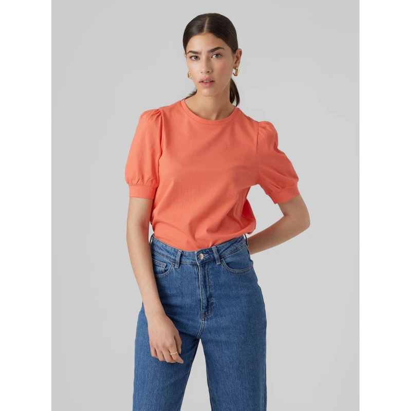 Image of Vero Moda VMKERRY T-Shirt - Orange Orange 10