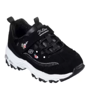 Image of Skechers D-Lites Infant Girls Trainers - Blue