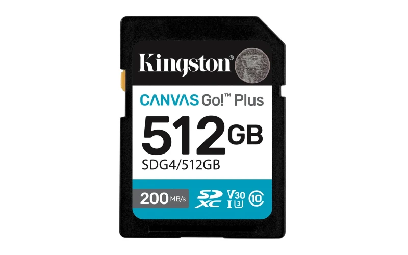 Image of Kingston Technology Canvas Go! Plus 512GB SDXC Canvas Go Plus Gen4 200