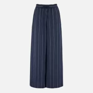 Image of Aligne Koi Pinstriped Poplin Wide-Leg Trousers - EU 36/UK 8