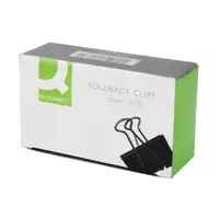 Image of Q-Connect KF01284 Foldback Clip 32mm - Black (10 Pack)