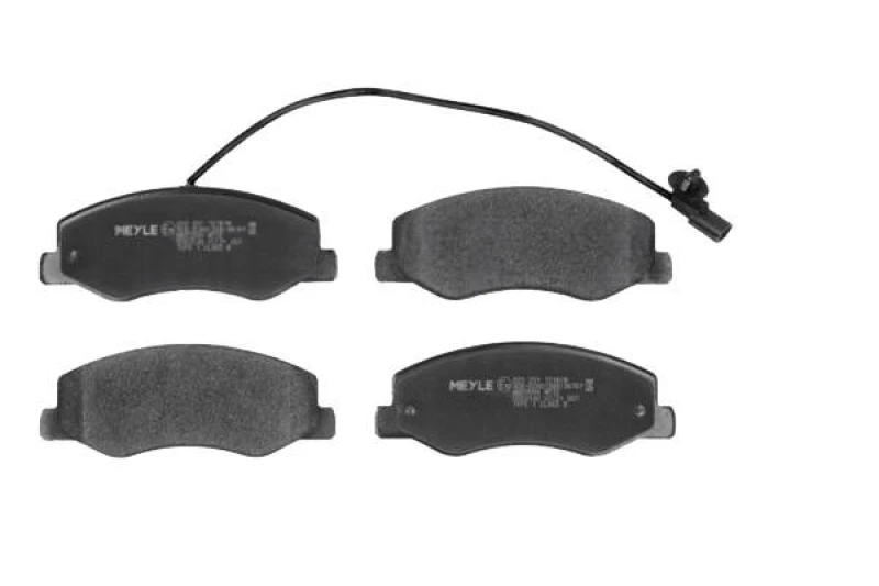 Image of MEYLE 025 251 7218/W Brake pad set Rear Axle, incl. wear warning contact, Original Quality, with anti-squeak plate Brake Pad Set,disc brake (402)