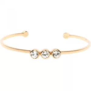 image of Ladies Karen Millen PVD Gold plated CRYSTAL DOT CUFF