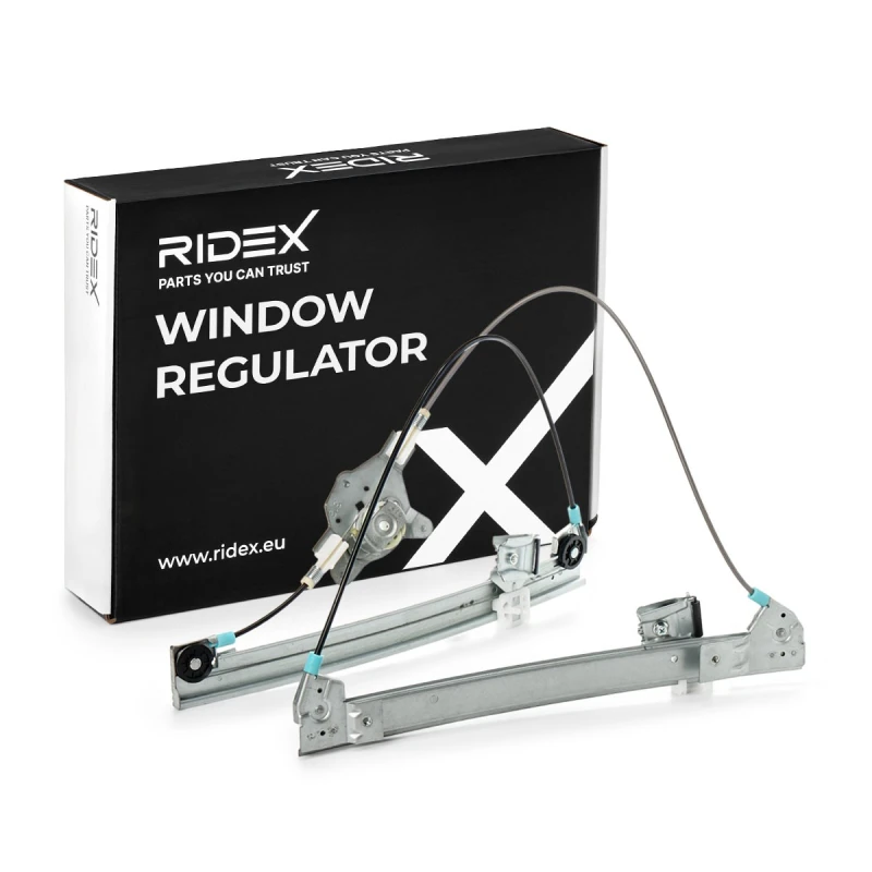 Image of RIDEX 1561W0384 Window regulator Right Front, Operating Mode: Electric, without electric motor, without carrier frame Window Winder (1561)