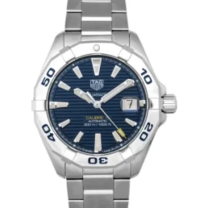 Image of Aquaracer 3-hand Calibre 5 Automatic Blue Dial Mens Watch