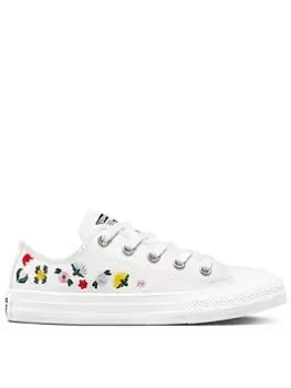 Image of Converse Chuck Taylor All Star Childrens Trainers - Off White, Size 10