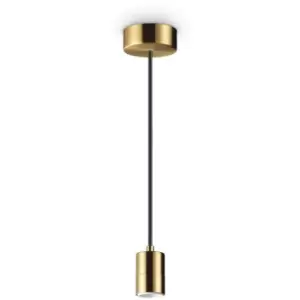 image of Ideal Lux - Designer pendant lamp Set 1 bulb Metal, aluminum Brass