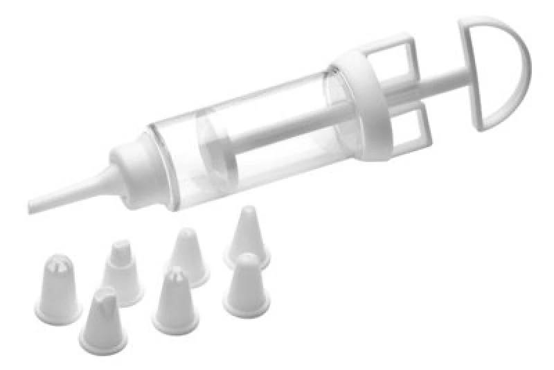 Image of Premier Housewares Hallie White And Clear Plastic Cake Decorating Set White