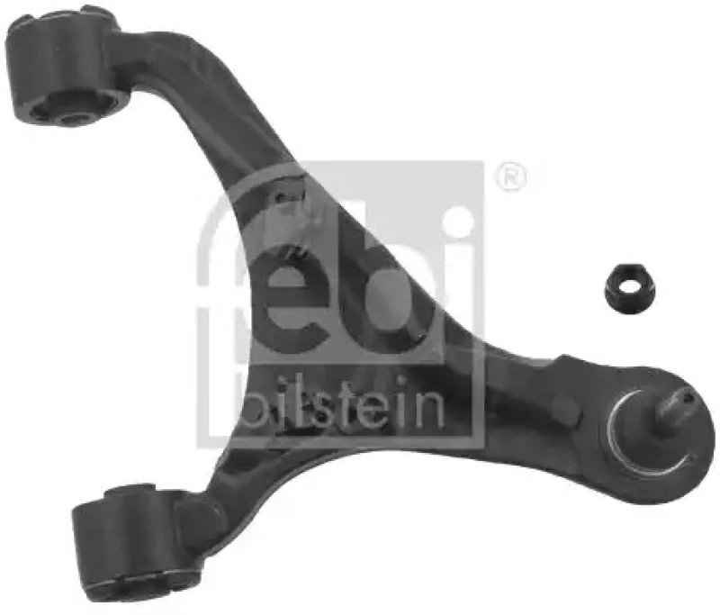 Image of FEBI BILSTEIN 49244 Suspension arm Control Arm, Cast Steel, Front Axle Right, with ball joint, with rubber mounts Cast Steel Track Control Arm (273)