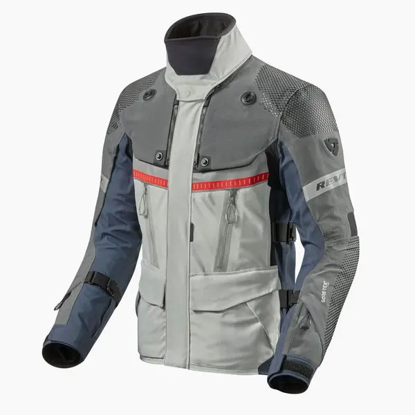 Image of REV'IT! Dominator 3 GTX Jacket Silver Blue Size XL