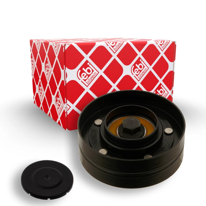 Image of FEBI BILSTEIN 30396 Idler Pulley with screw Metal Deflection/Guide Pulley,v-ribbed belt (312)