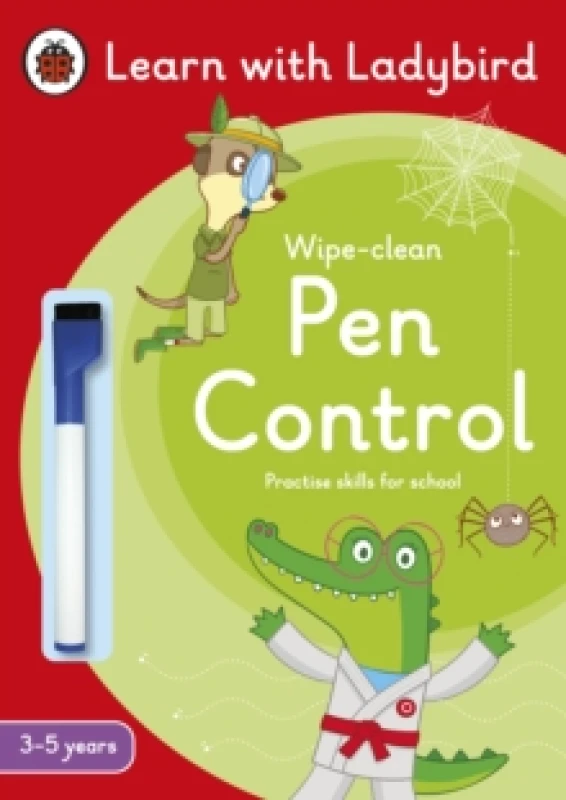 Image of Pen Control: A Learn with Ladybird Wipe-Clean Activity Book 3-5 years : Ideal for home learning (EYFS) Paperback / softback