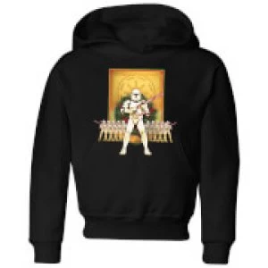 Image of Star Wars Candy Cane Stormtroopers Kids Christmas Hoodie - Black - 11-12 Years
