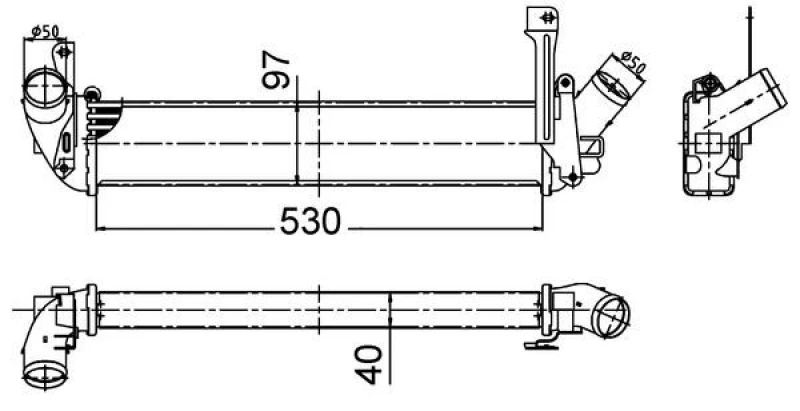 Image of Intercooler MAHLE CI 506 000S