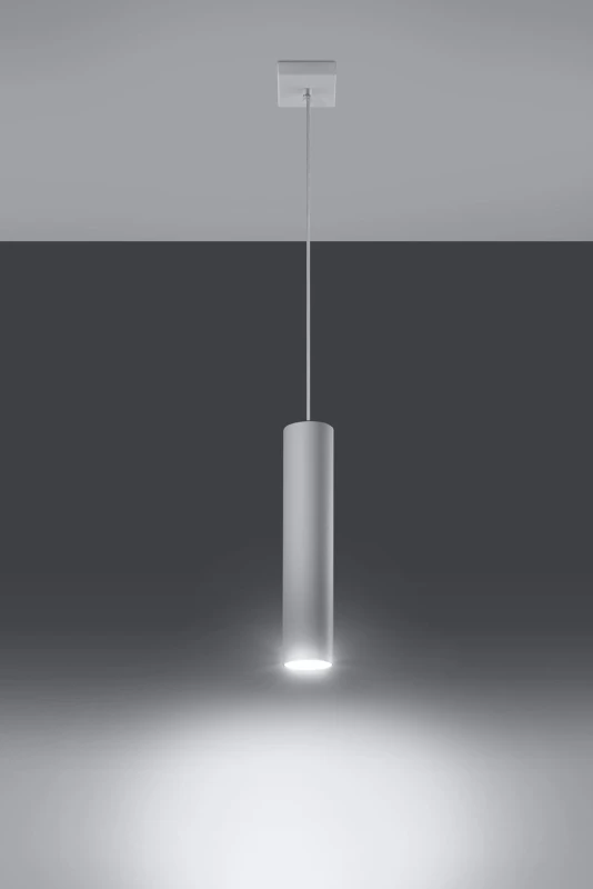 Image of Sollux Lighting Modern Pendant Lamp 100x8x8cm 1xLight White