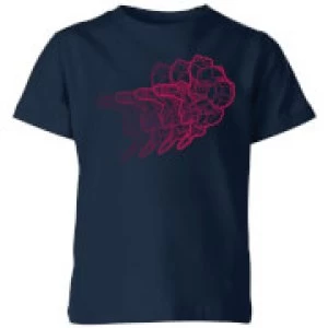 Image of Nintendo Super Metroid Retro Samus Kid's T-Shirt - Navy - 11-12 Years