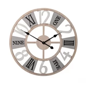 Hometime Metal & MDF Wall Clock 60.4cm