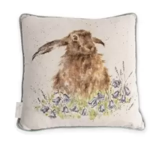 Image of Wrendale Bright Eyes Hare Cushion, Cotton