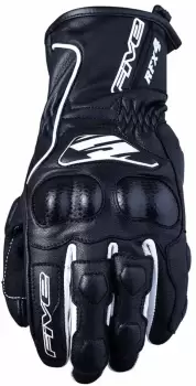 Image of Five RFX 4 Ladies Motorcycle Gloves, black-white, Size M for Women, black-white, Size M for Women