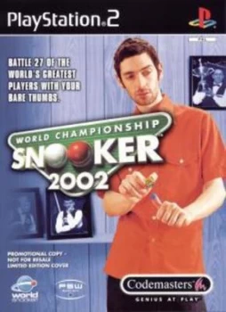 Image of World Championship Snooker 2002 PS2 Game