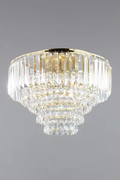 image of BHS Lighting Paladina Flush Ceiling Light Metallic Gold