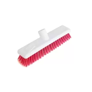 Image of Abbey Hygiene Broom Head 12" STIFF RED