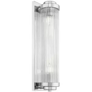 image of Zumaline Sergio i Wall Lamp, Chrome, 2x E14