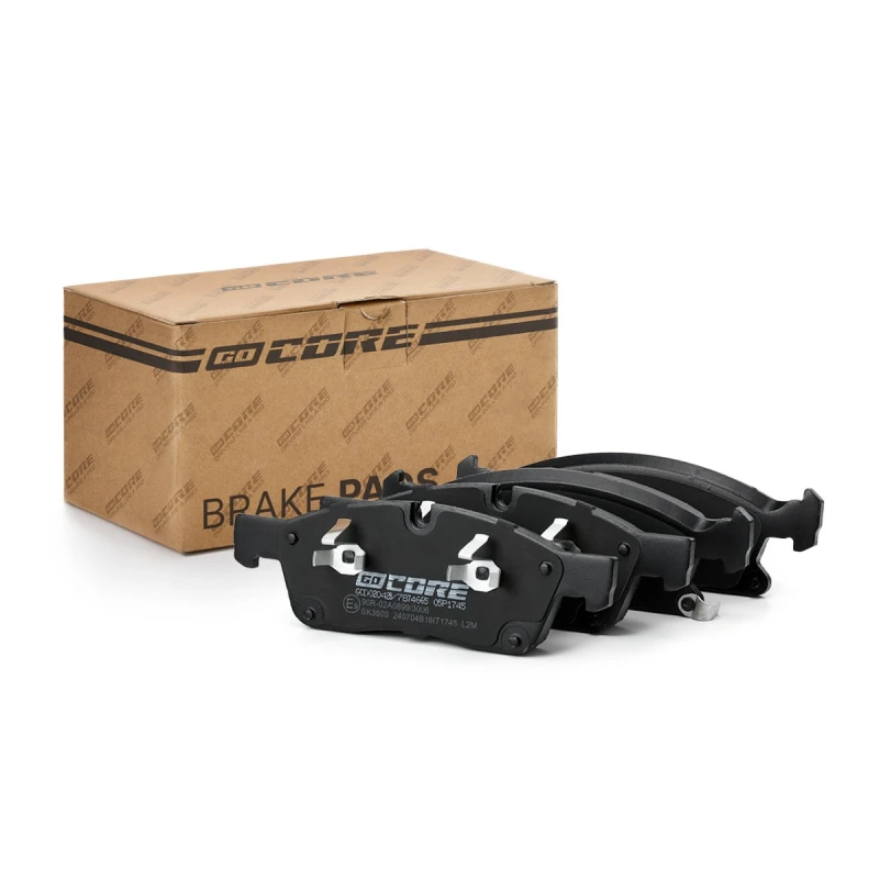 Image of goCORE GCD020428 Brake pad set Front Axle, with acoustic wear warning, with piston clip Brake Pad Set,disc brake (402)