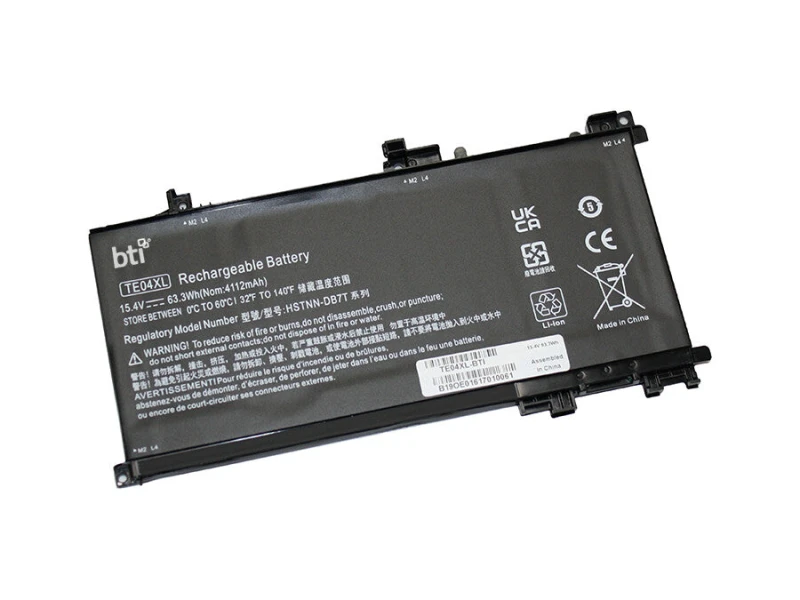 Image of BTI BTI Replacement 4 cell battery for OMEN 15-ax001la 15-ax002la 15-ax007ng 15-AX010CA 15-ax012TX 15-AX013DX 15-ax013TX 15-ax014TX 15-ax015TX 15-ax01