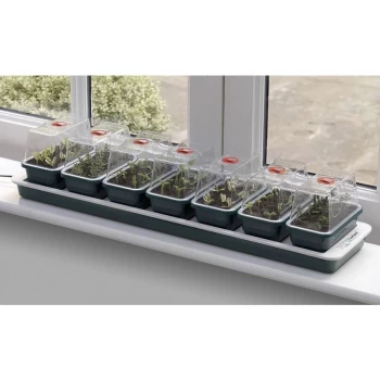 image of Super 7 Electric Windowsill Propagator - 76 x 18 x 15cm - 13 Watts - Garland