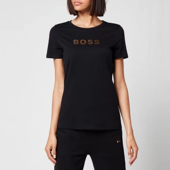 Image of Hugo Boss Eloga Gold T-Shirt Black Size L Women
