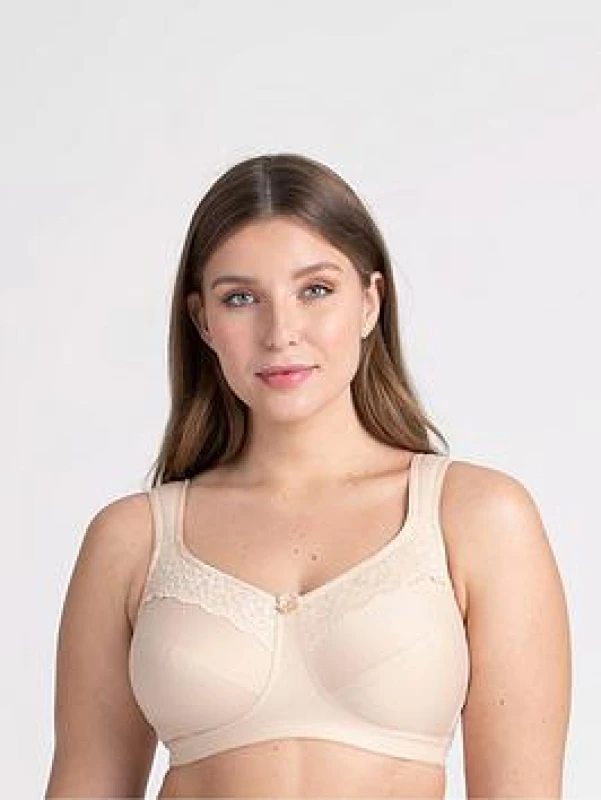Image of Cotton Now Minimiser Bra without Underwiring in Cotton Mix