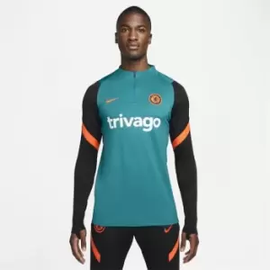Image of Nike Chelsea Strike Drill Top 2021 2022 Mens - Blue