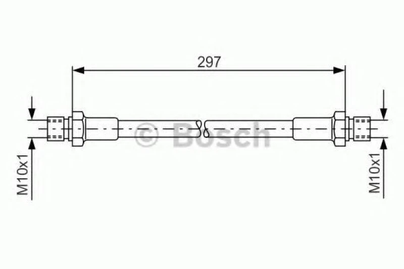 Image of Brake hose Bosch 1 987 476 290