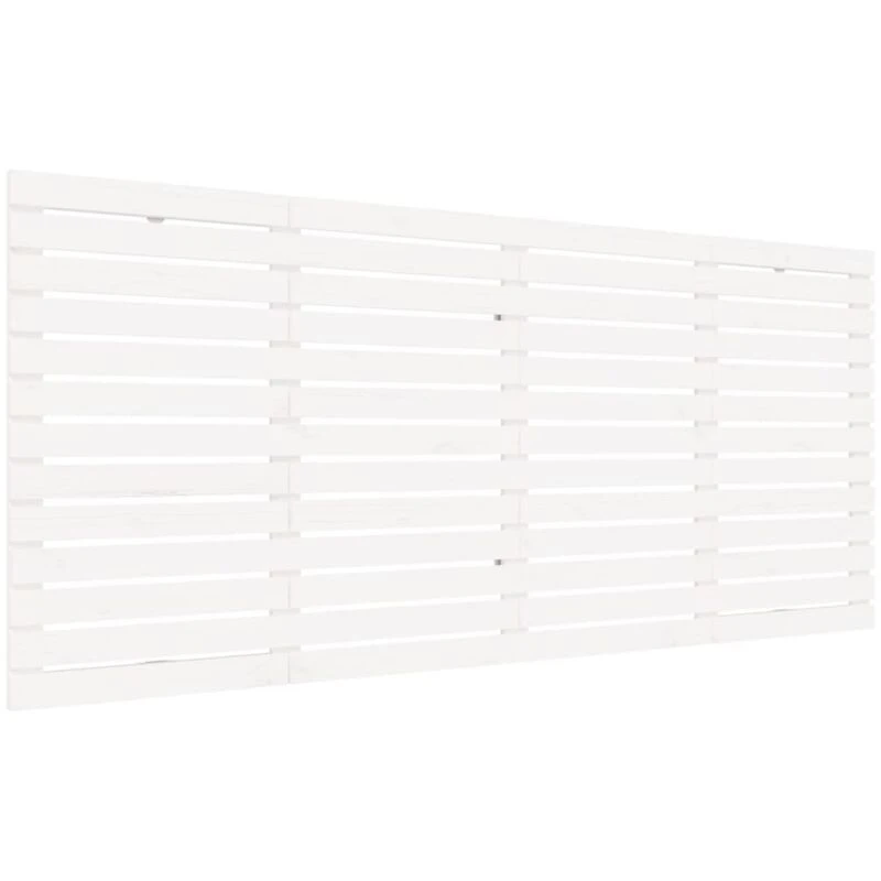 Image of VIDAXL Wall Headboard White 206x3x91.5cm Solid Wood Pine Vidaxl 8720845683870