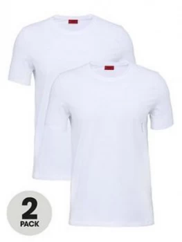Image of Hugo Boss 2 Pack Round Neck T-Shirts Black Size XL Men
